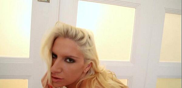  Hungarian sexy blond Bambi on Erotic Makeover mixed video scenes